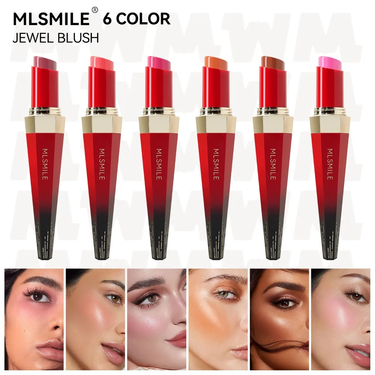 Blush Wand & Stick Set – Multi-Use Cream Blush for Cheeks & Lips, Natural Finish Buildable Color, Long-Lasting Waterproof Face Makeup, Versatile Blush & Contour Kit for All Skin Tones